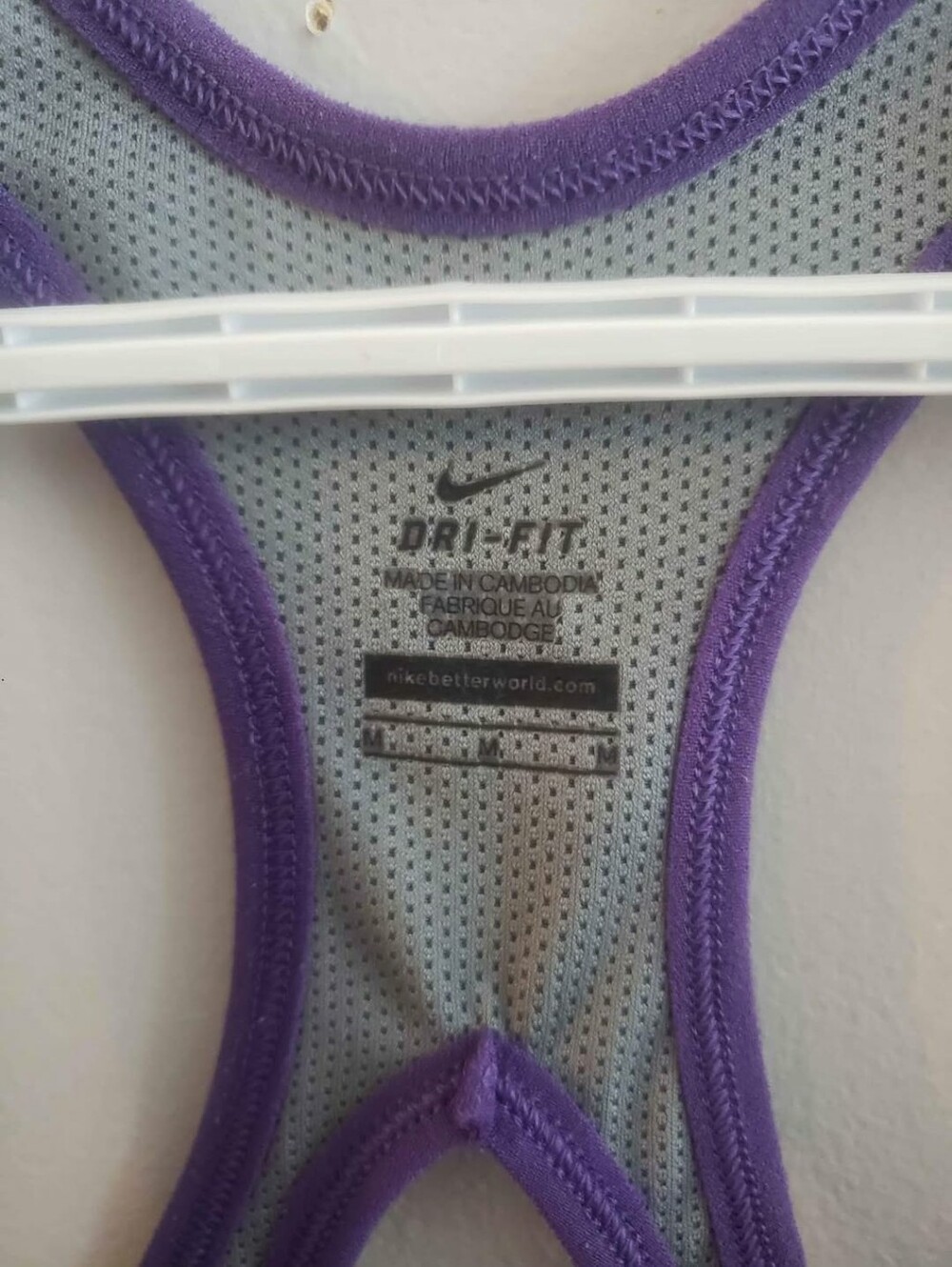 Nike Purple Patterned Racerback Training Tank - Picture 2 of 7